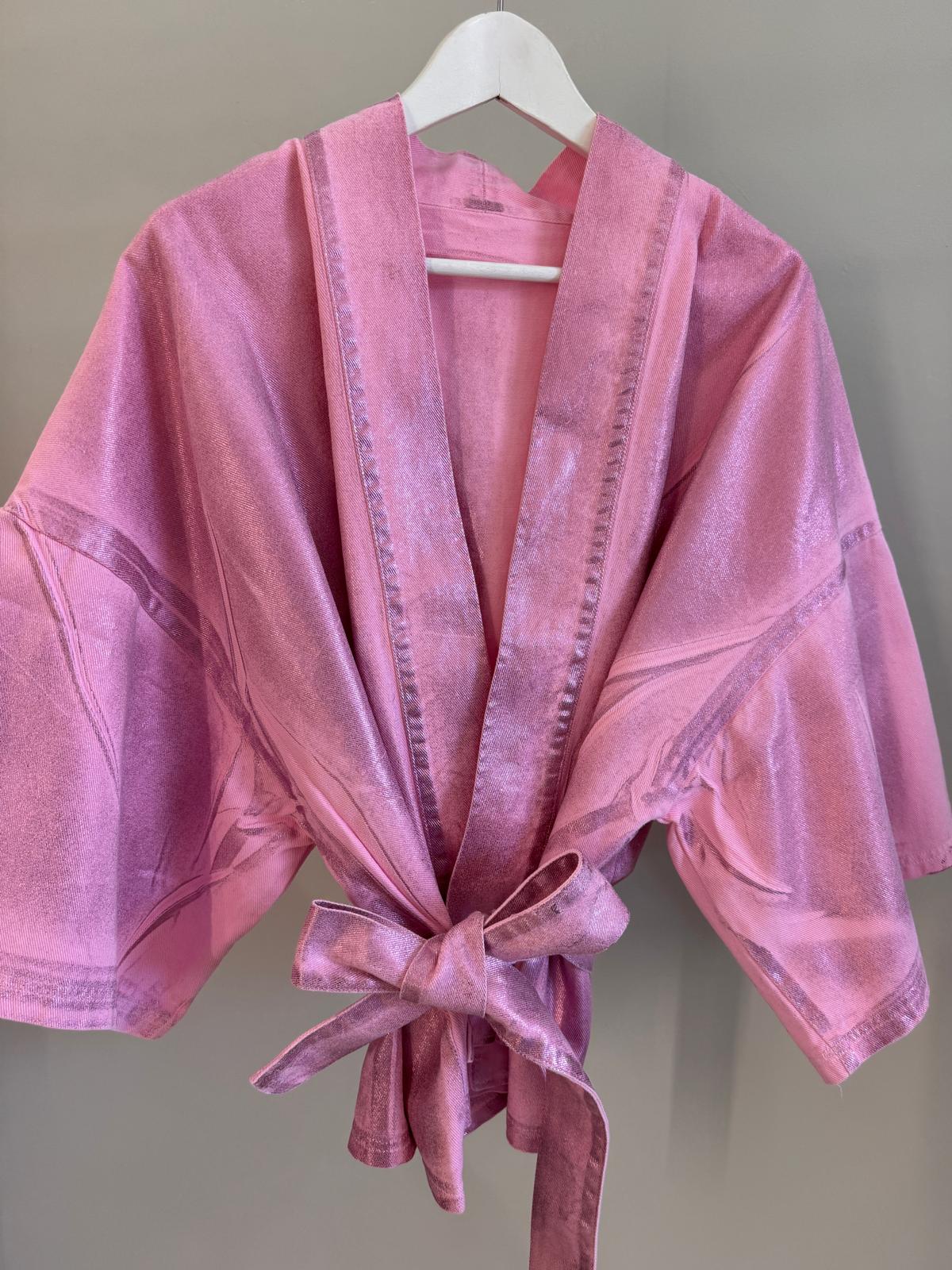 Iridescent Denim Kimono
