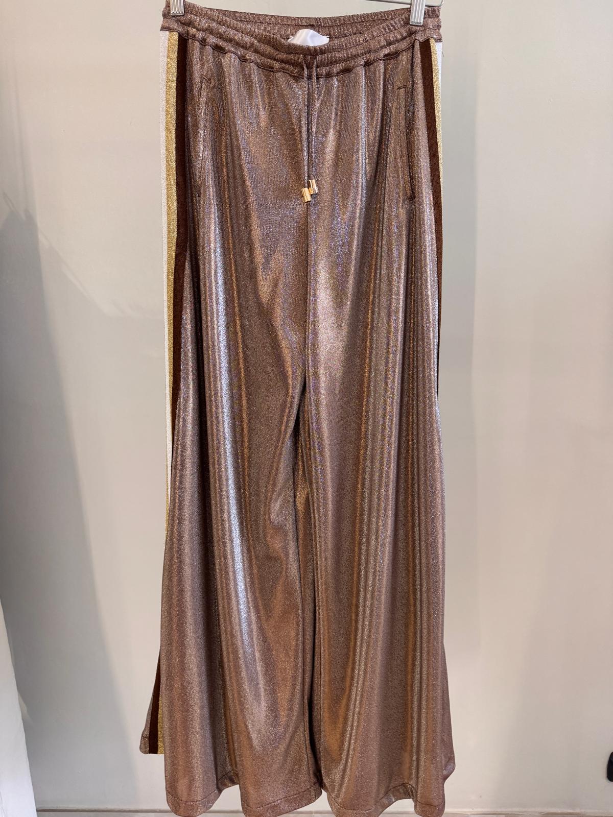 Pantalone Largo In Lurex