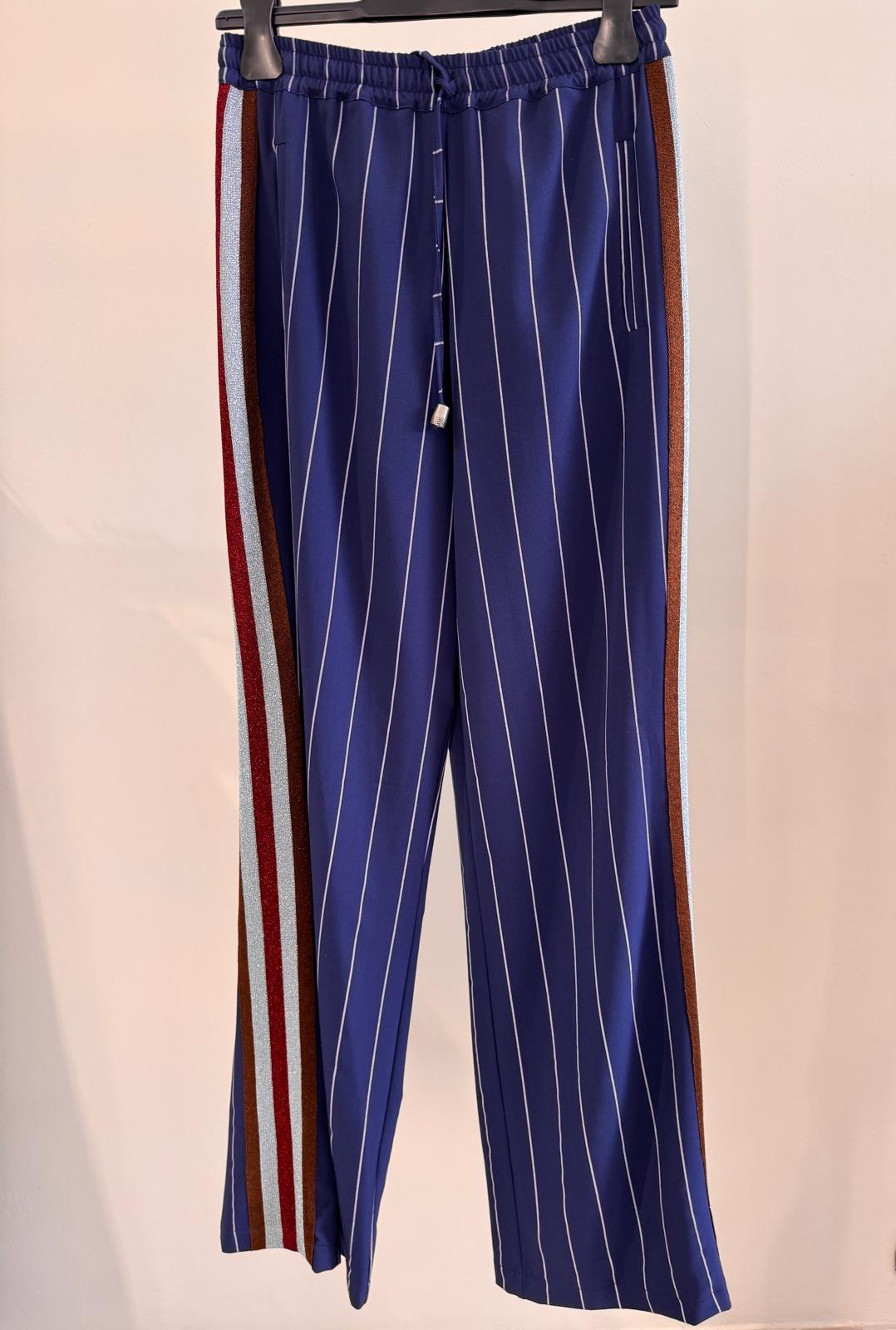 Pantalone Slim Gessato