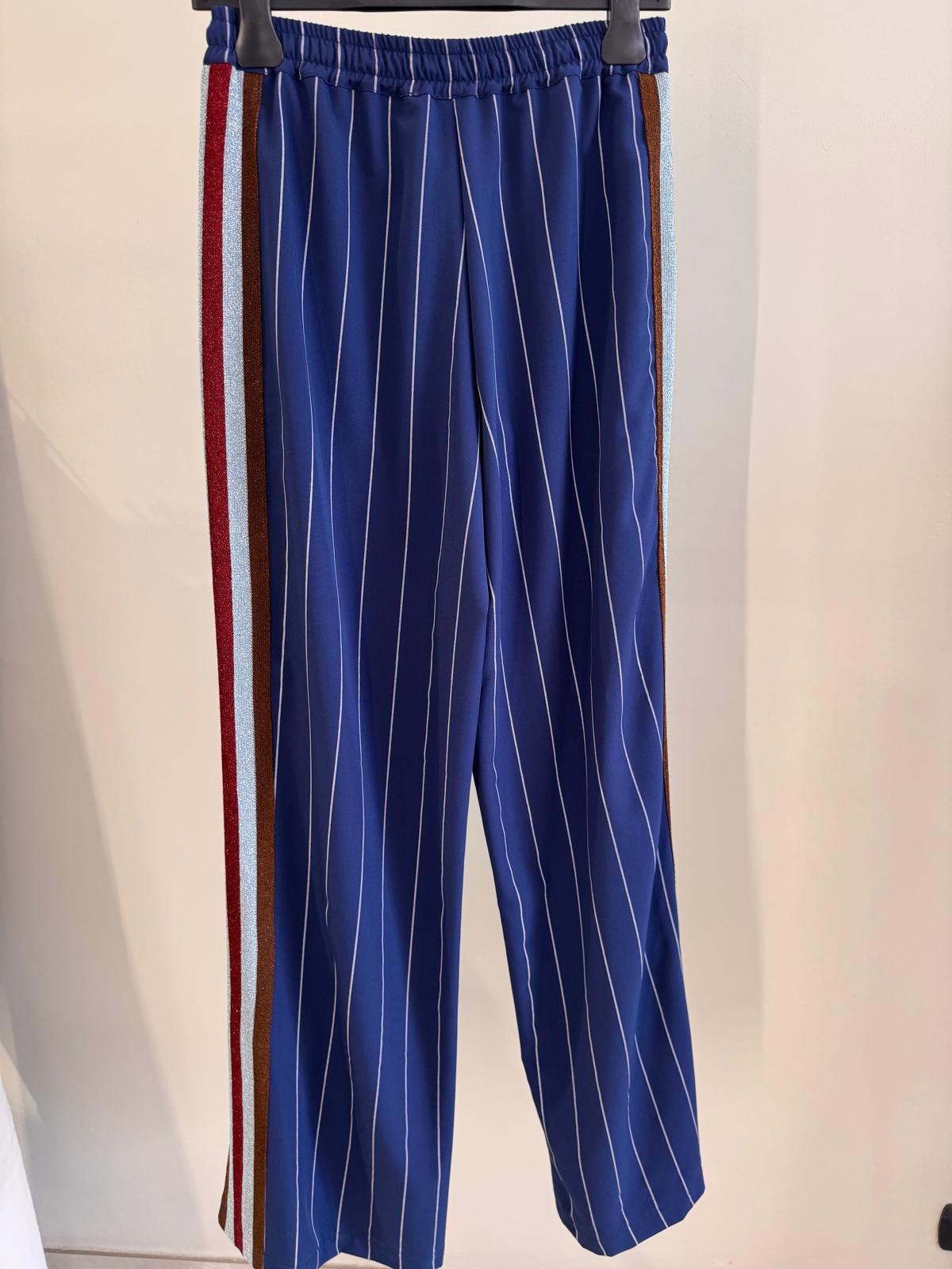 Pantalone Slim Gessato