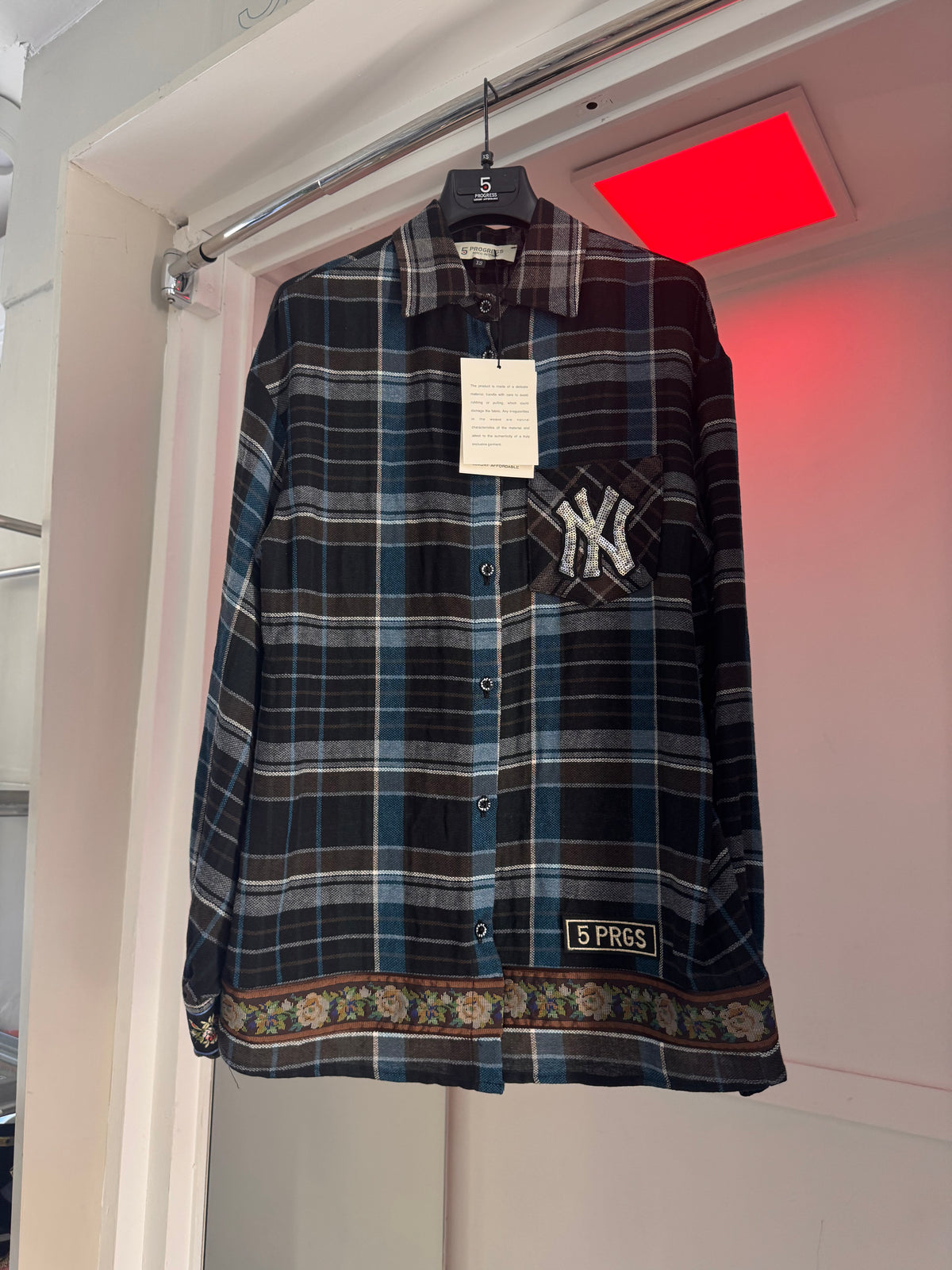 Camicia Check Blu
