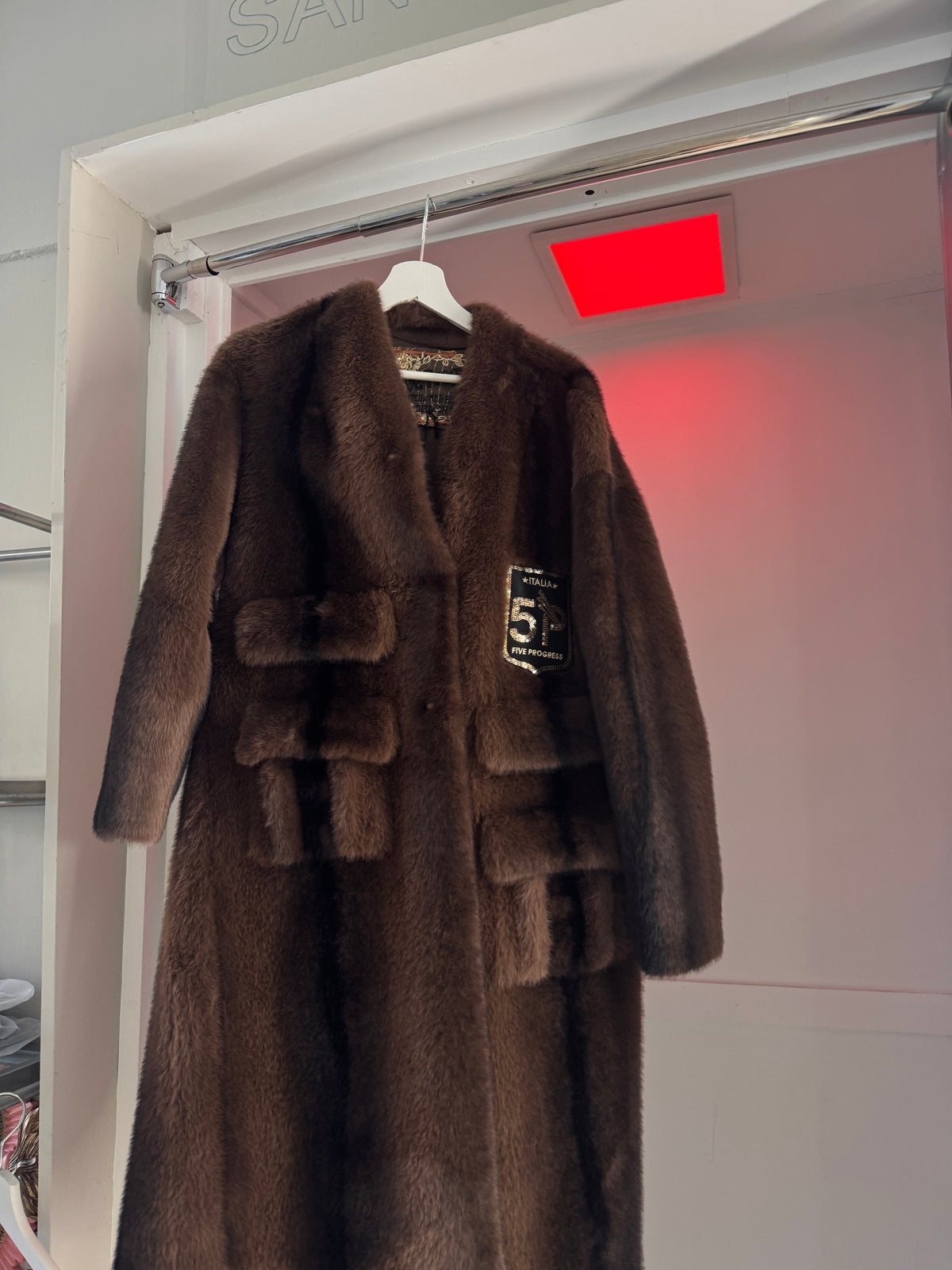 Cappotto Eco Fur Brown