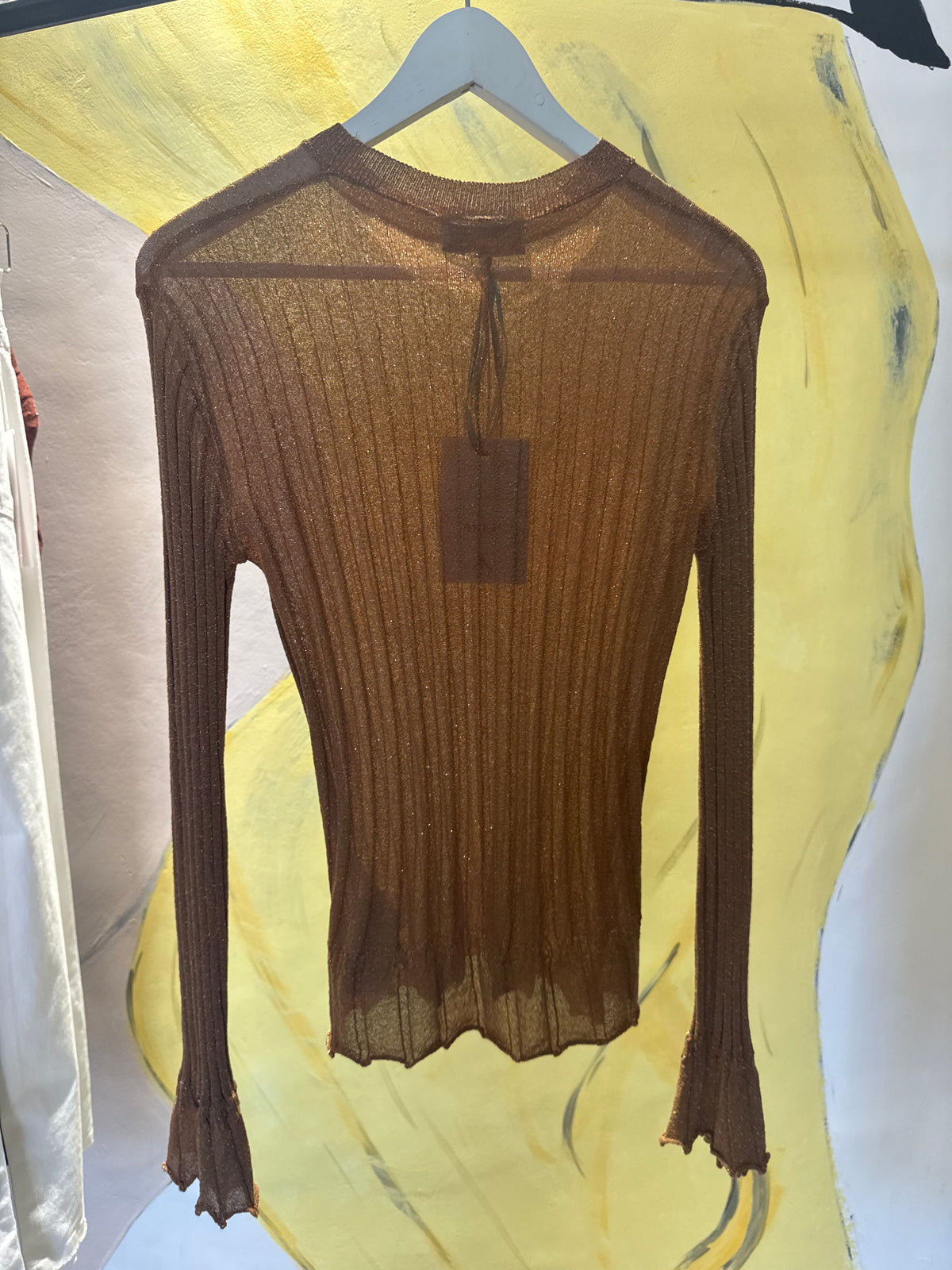 Maglia a maniche lunghe in lurex