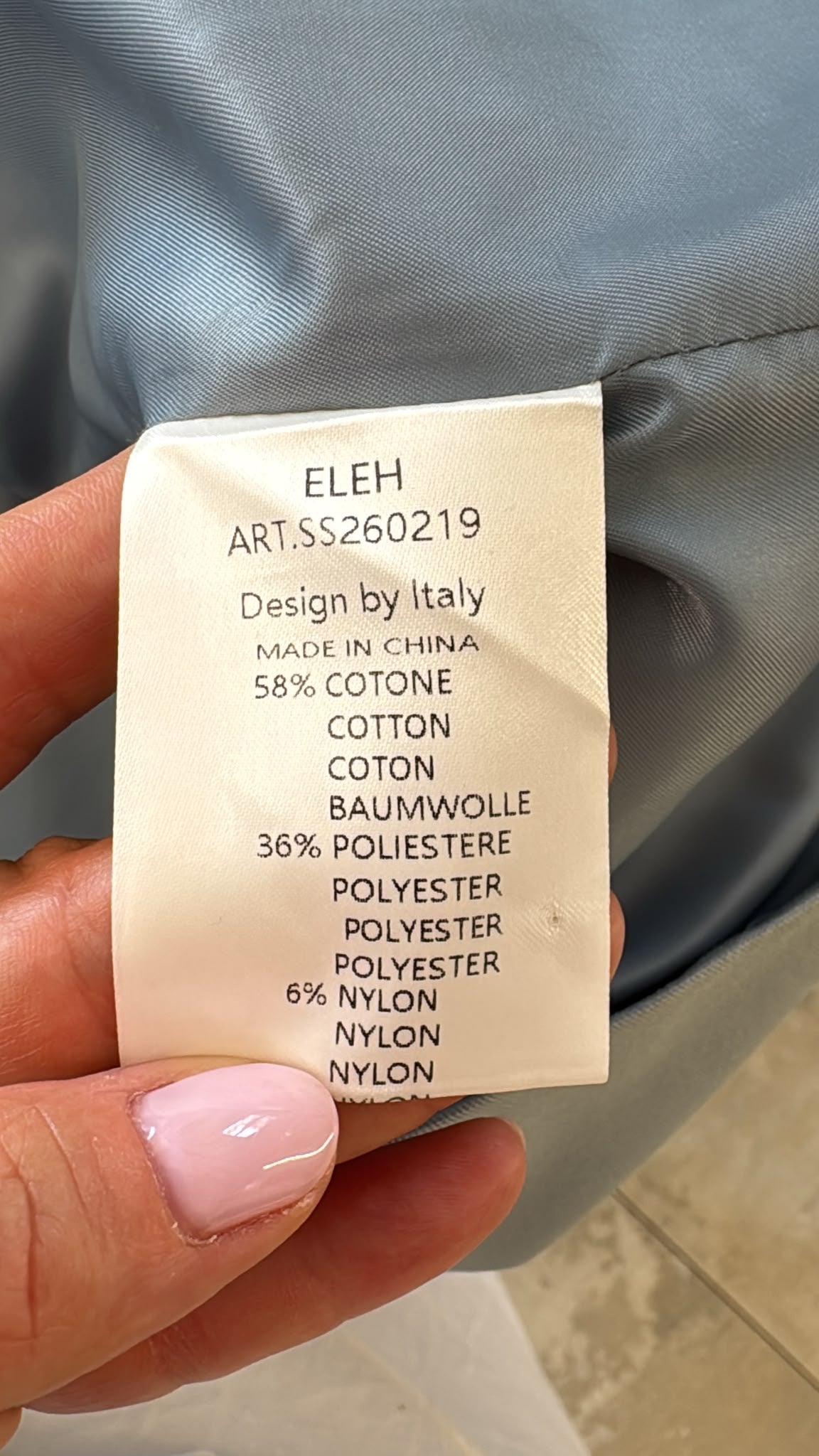 Blazer Celeste Eleh