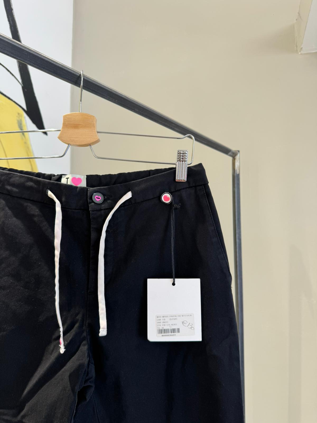 Pantalone Nero con Lacci