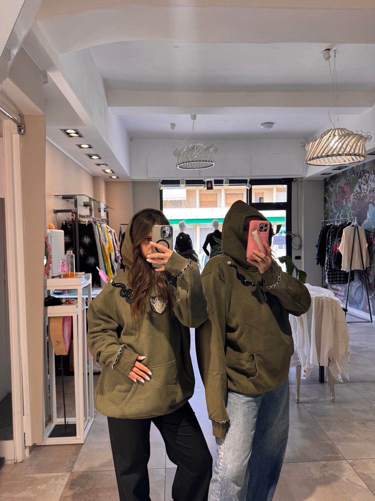MILITARY GREEN HOODIE