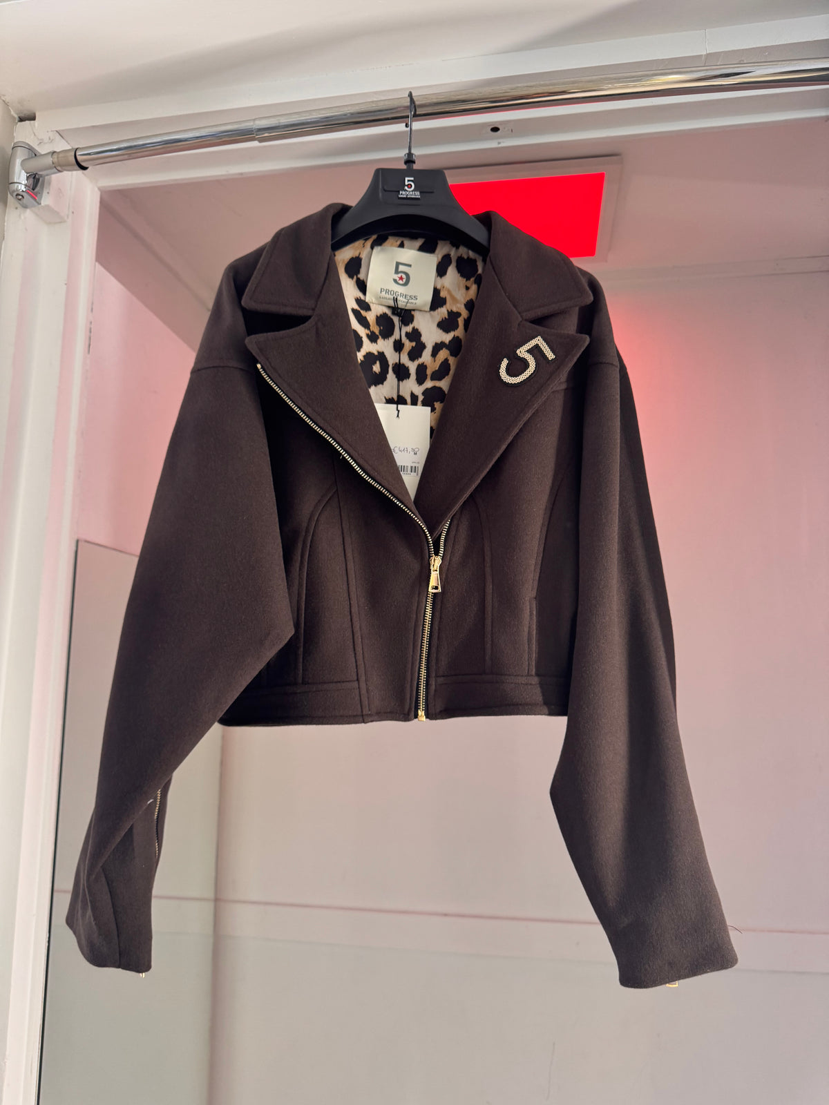 Giacca Brown Crop