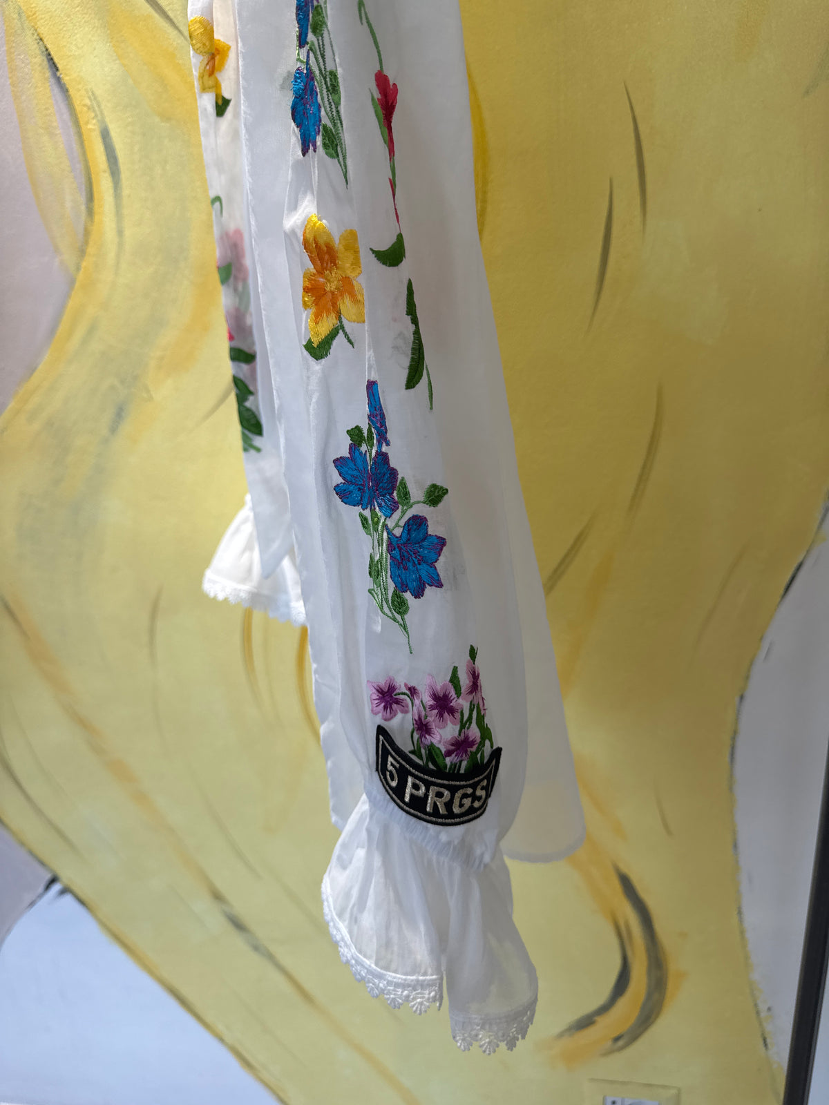 Scarf Shirt Over Embroidery