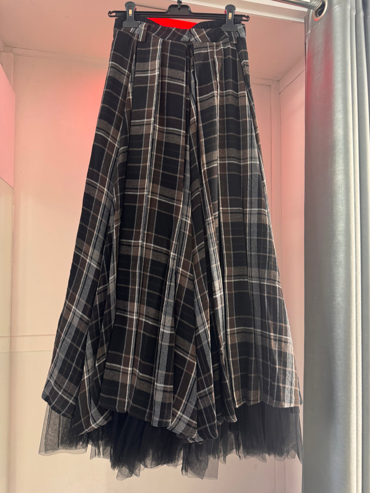 Long Tartan Skirt
