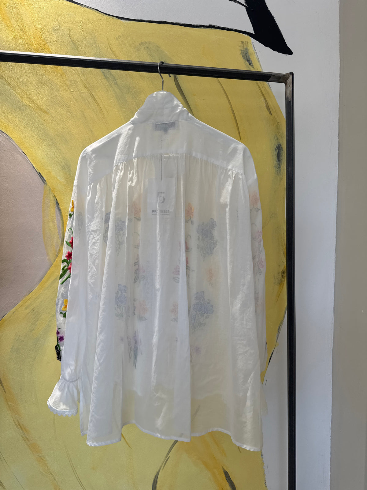 Scarf Shirt Over Embroidery
