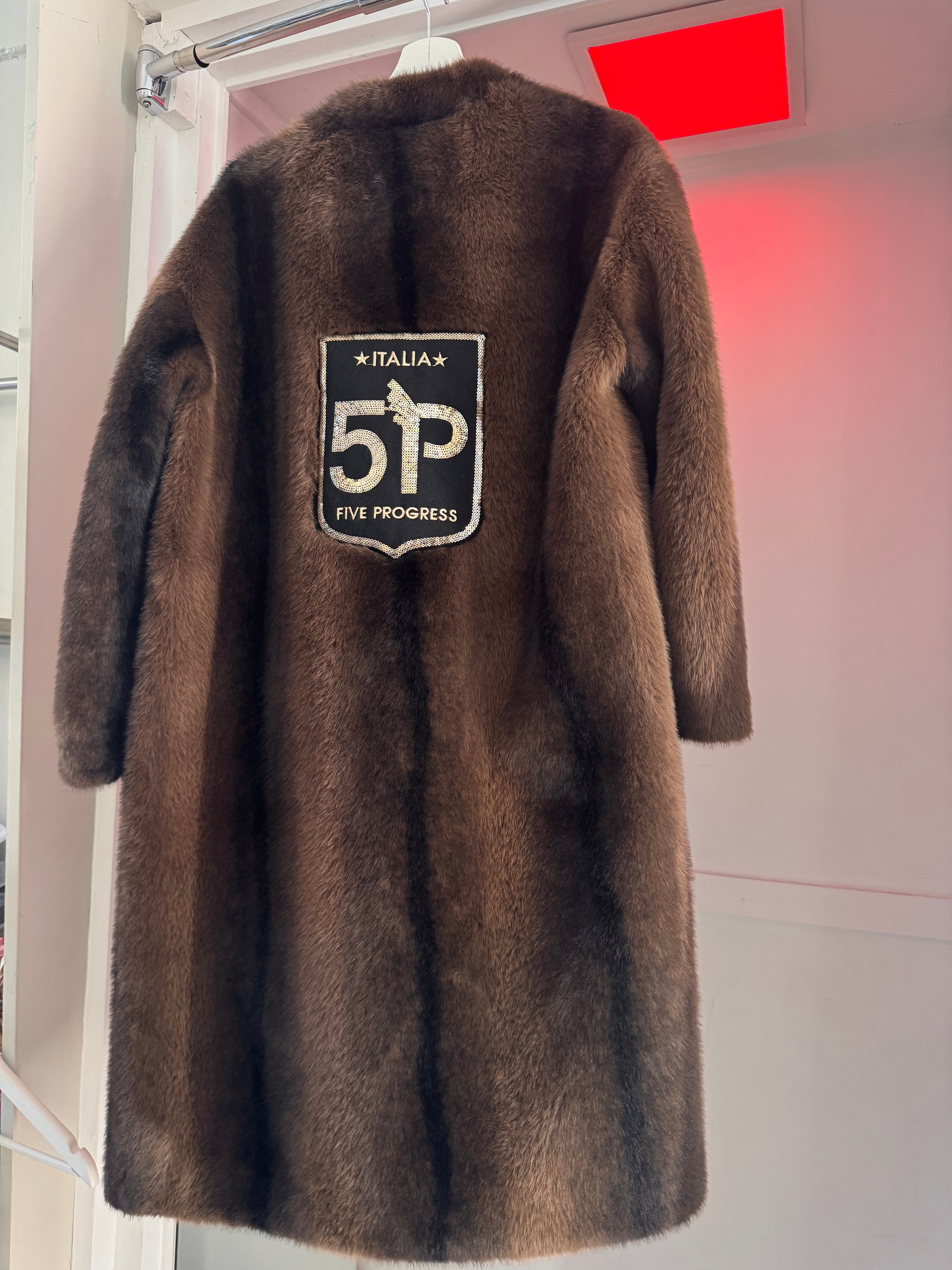 Cappotto Eco Fur Brown