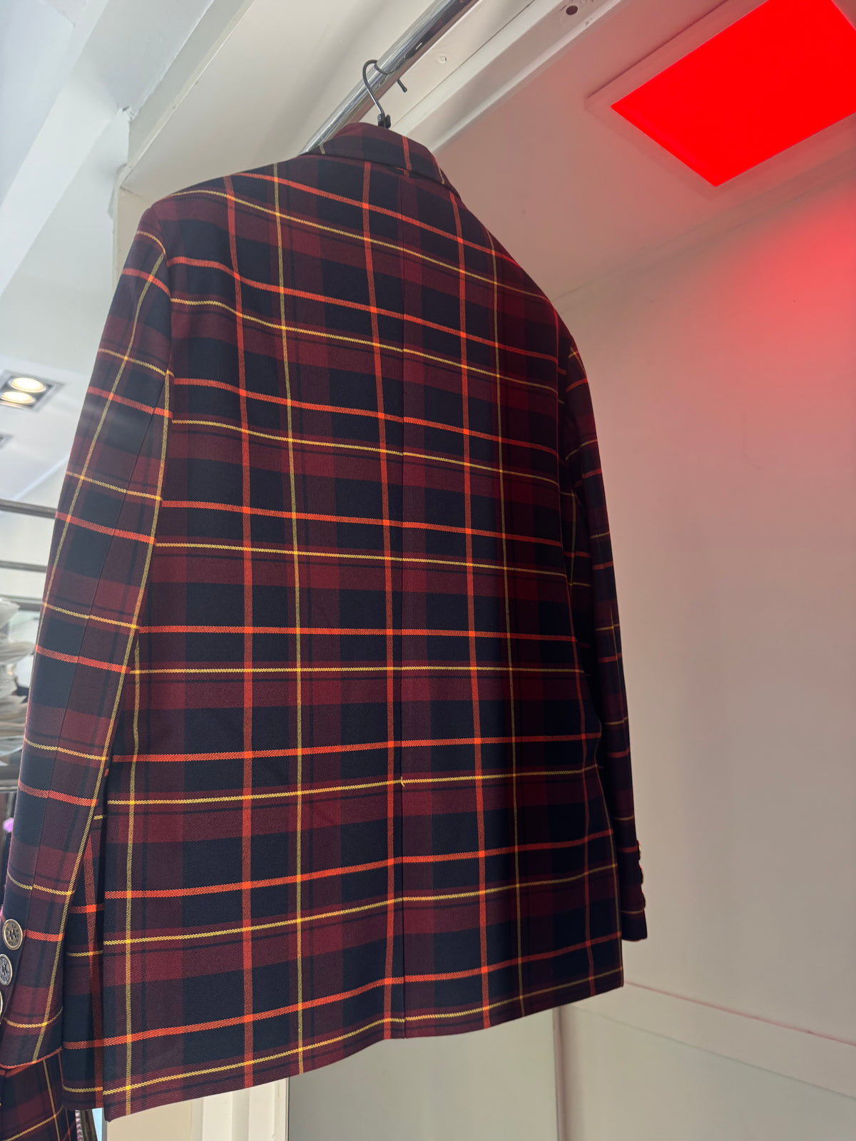 Giacca Tartan Bordeux