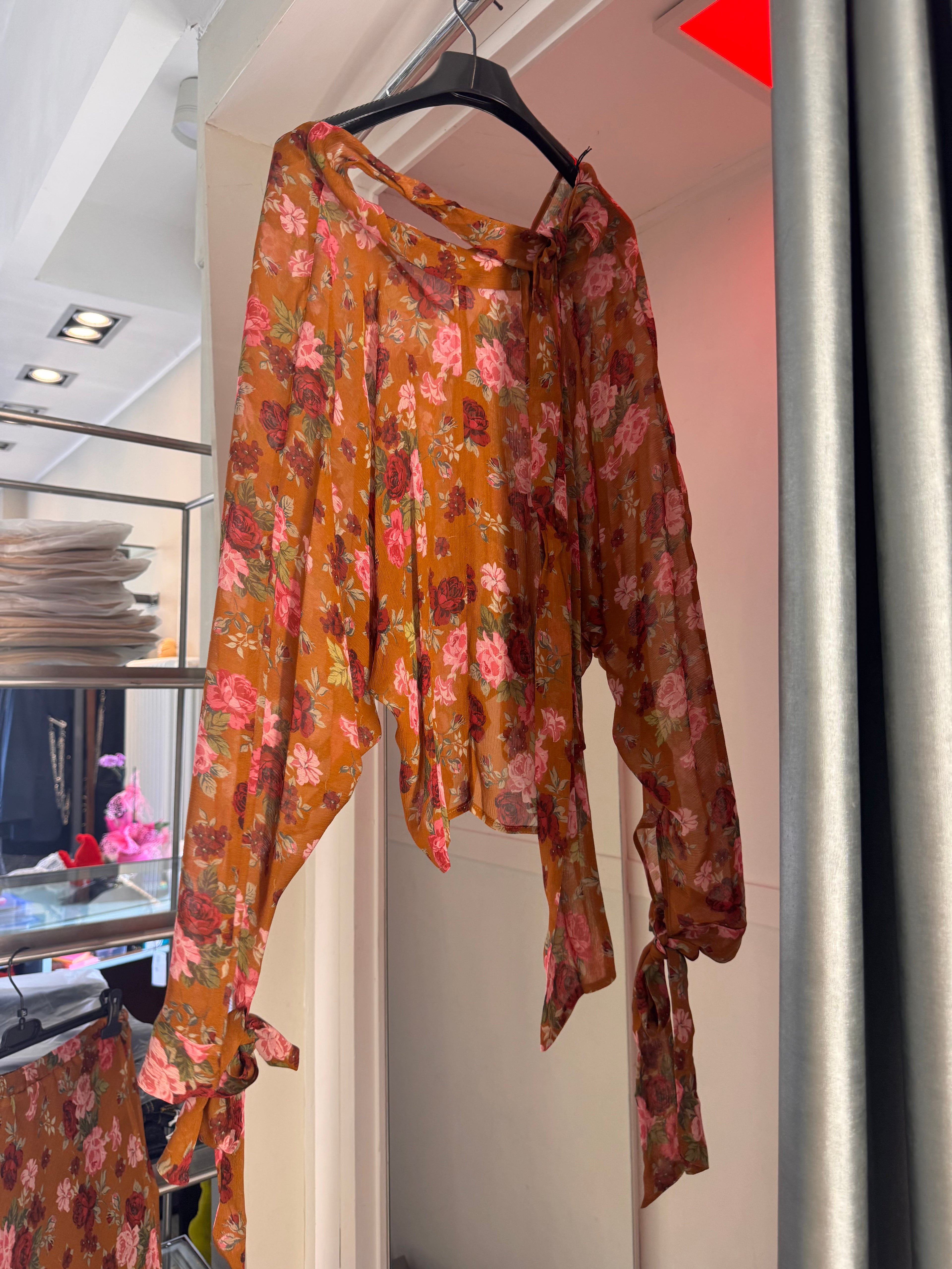 Completo Floreale Camel