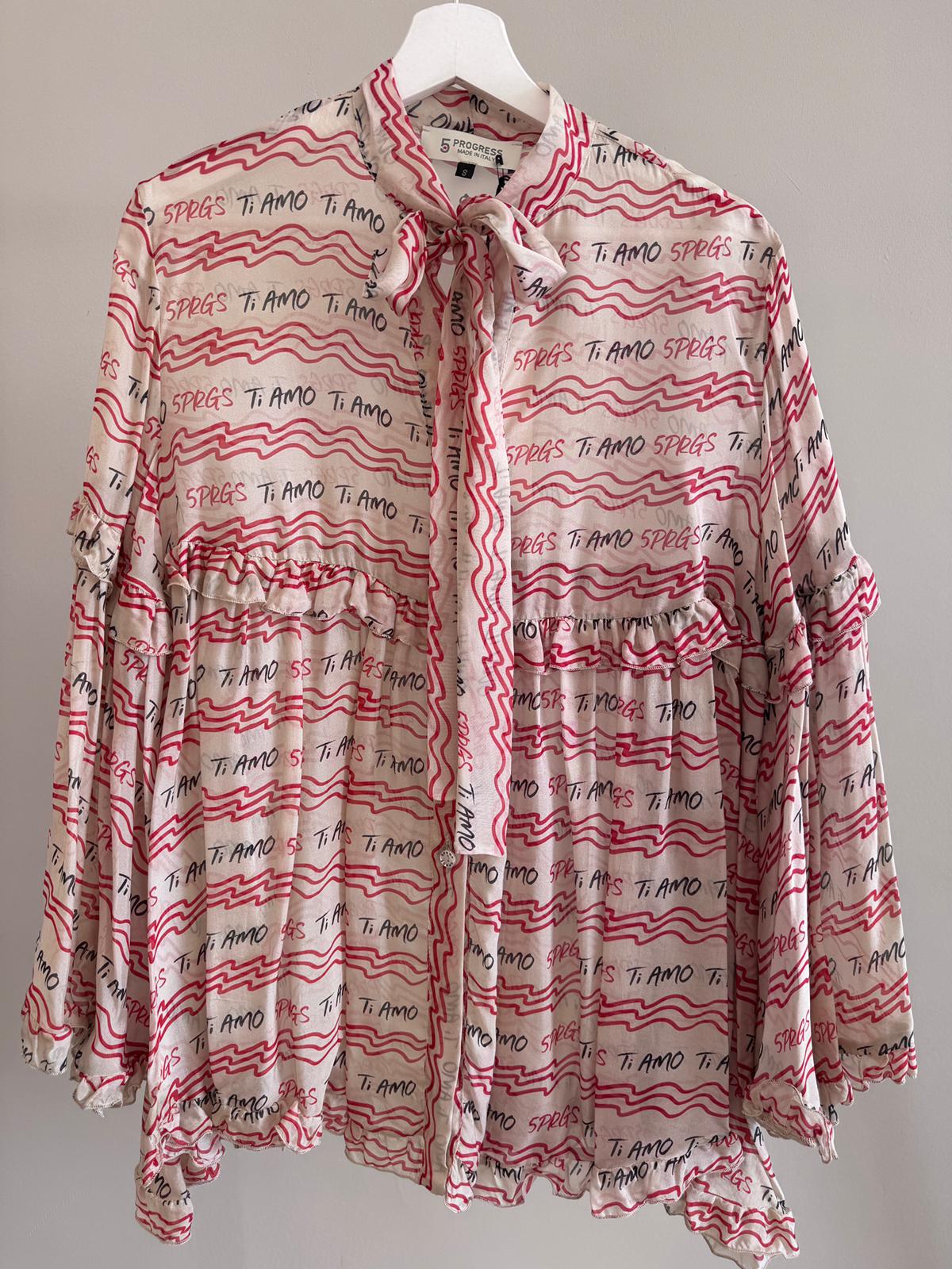 Ruffle Shirt “TI AMO”
