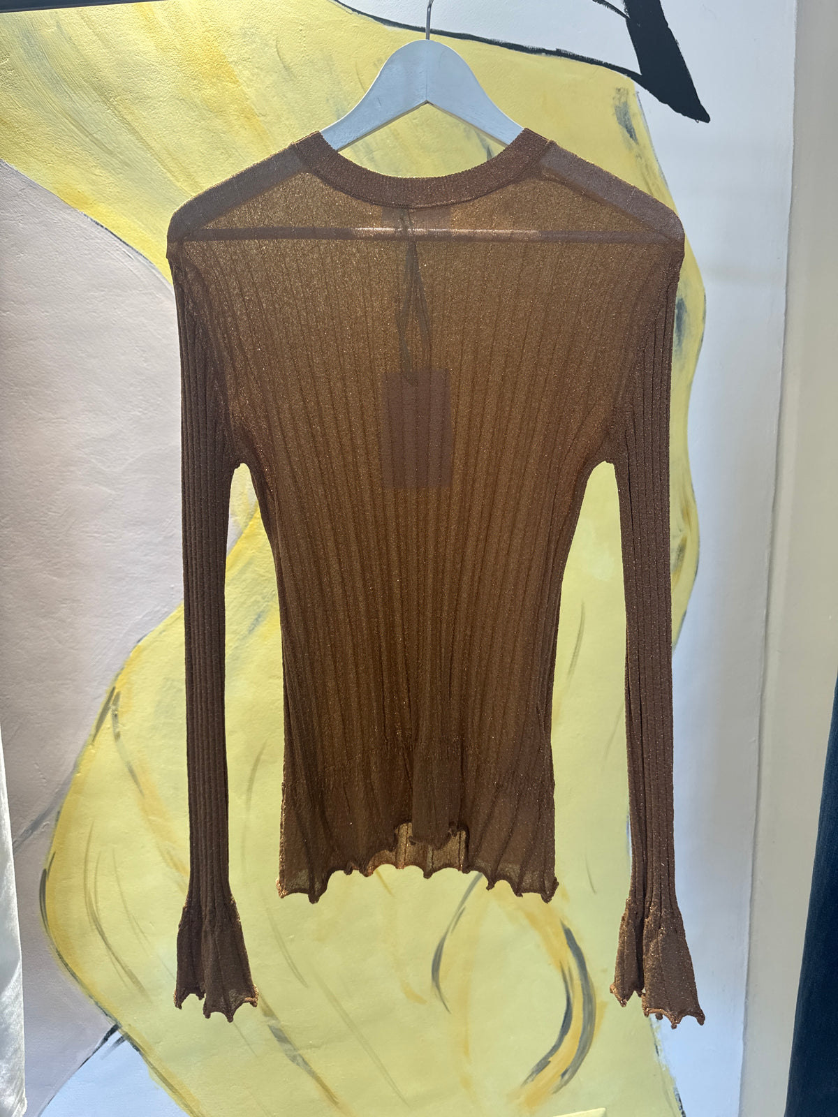 Maglia a maniche lunghe in lurex