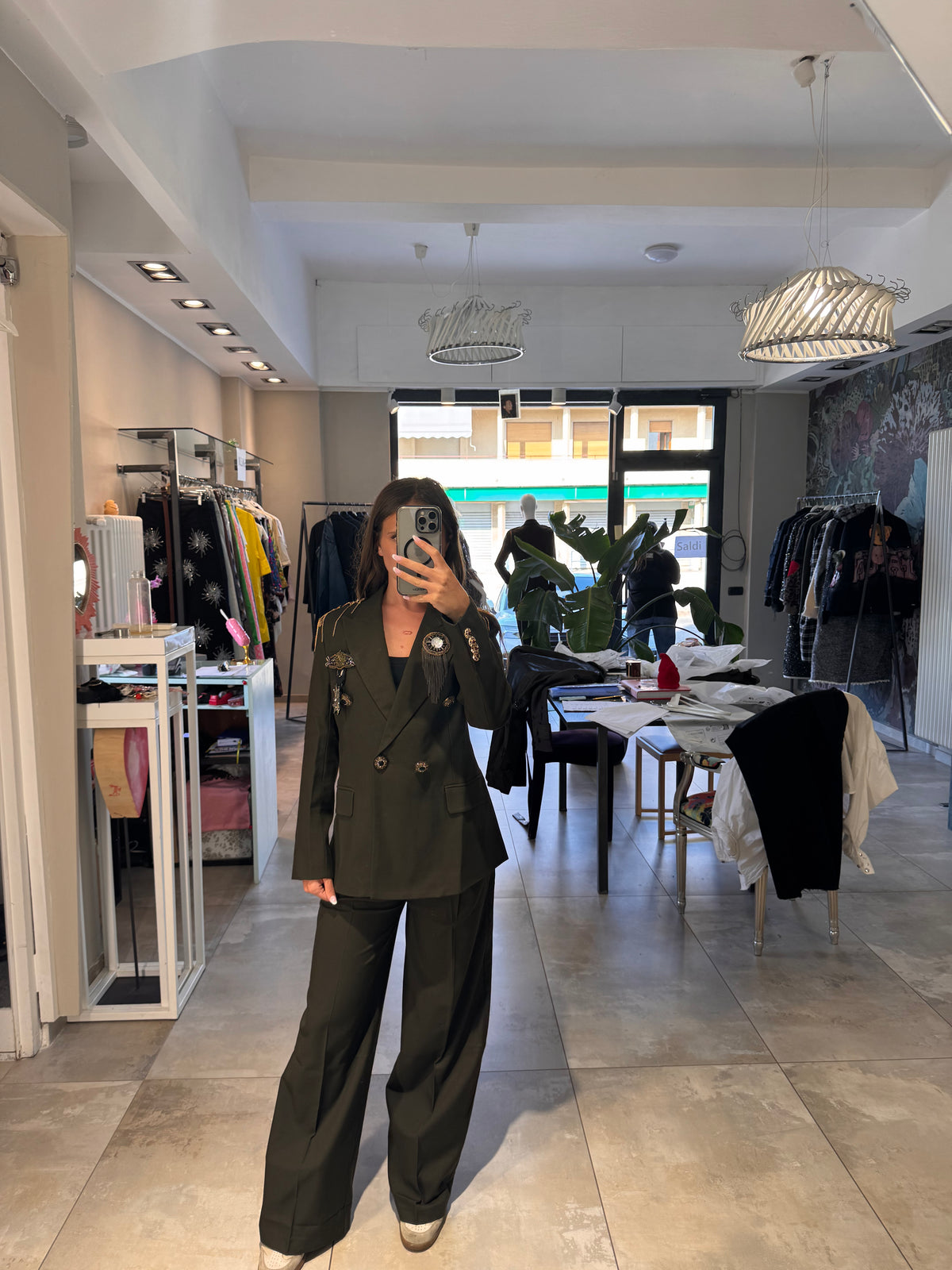 MILITARY BLAZER AND TROUSERS
