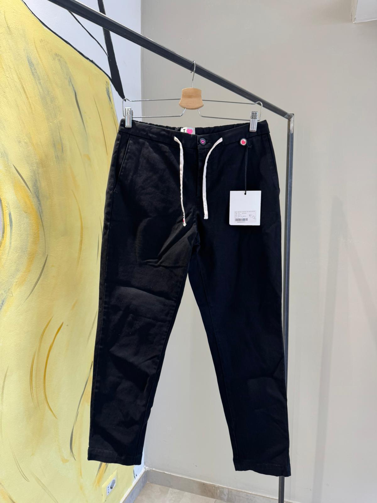 Pantalone Nero con Lacci