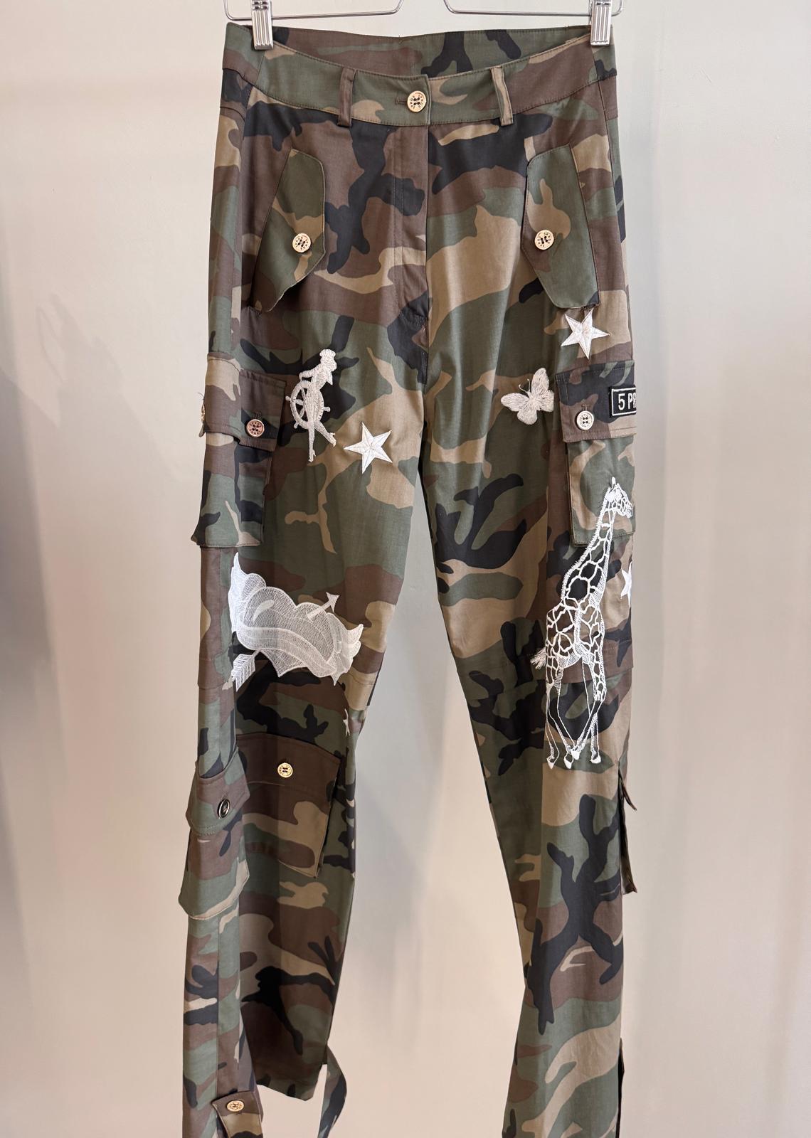 Cargo Pants Tattoo White