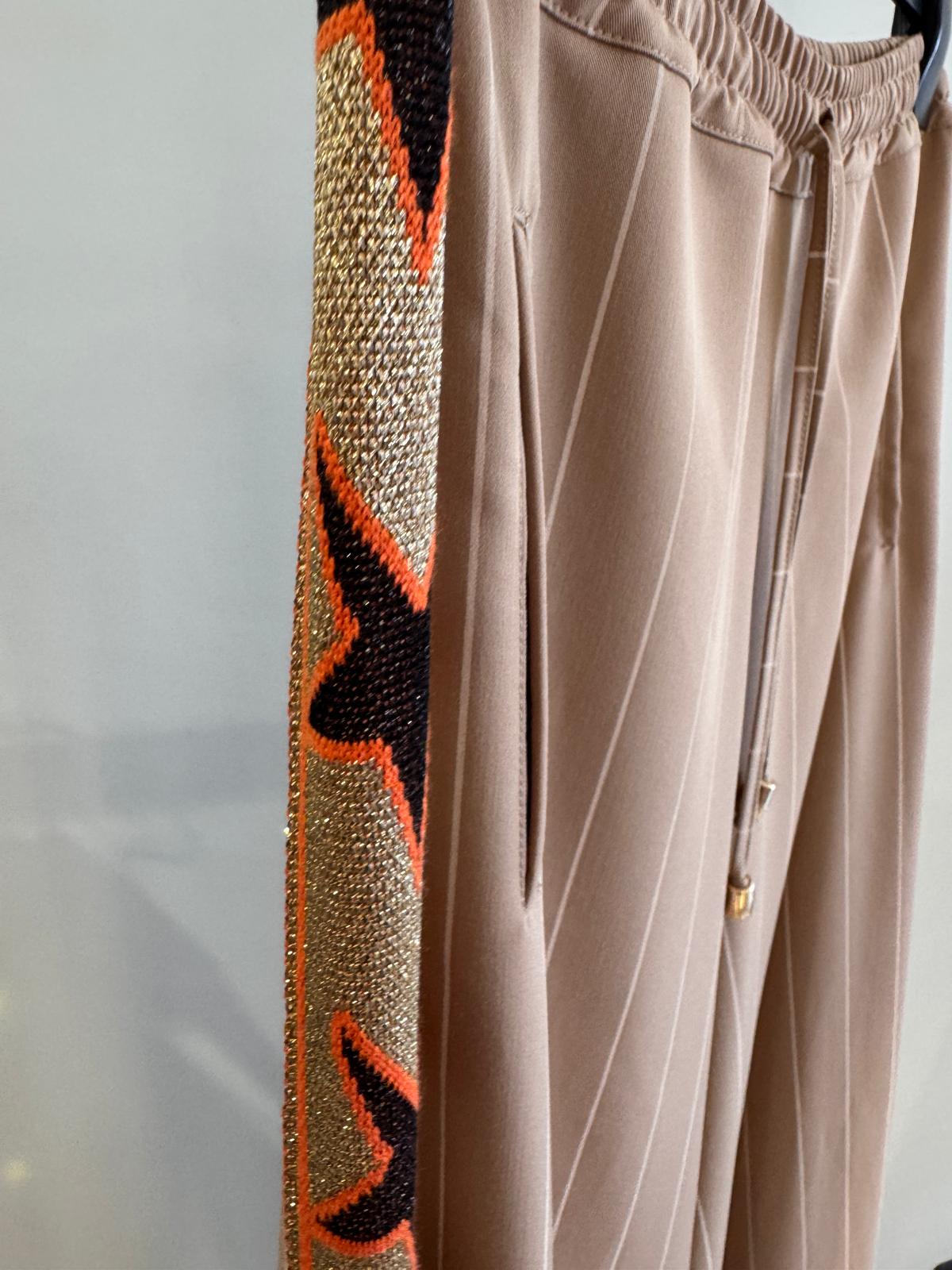 Pantalone Largo Gessato