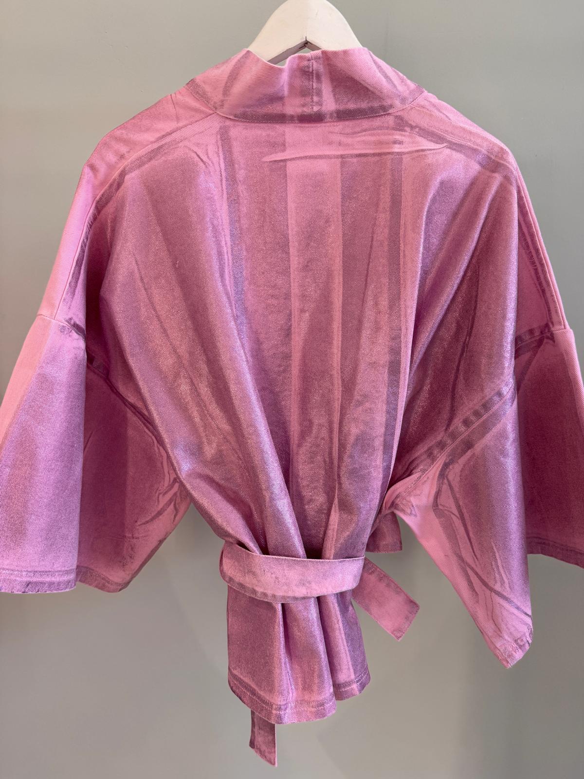 Iridescent Denim Kimono