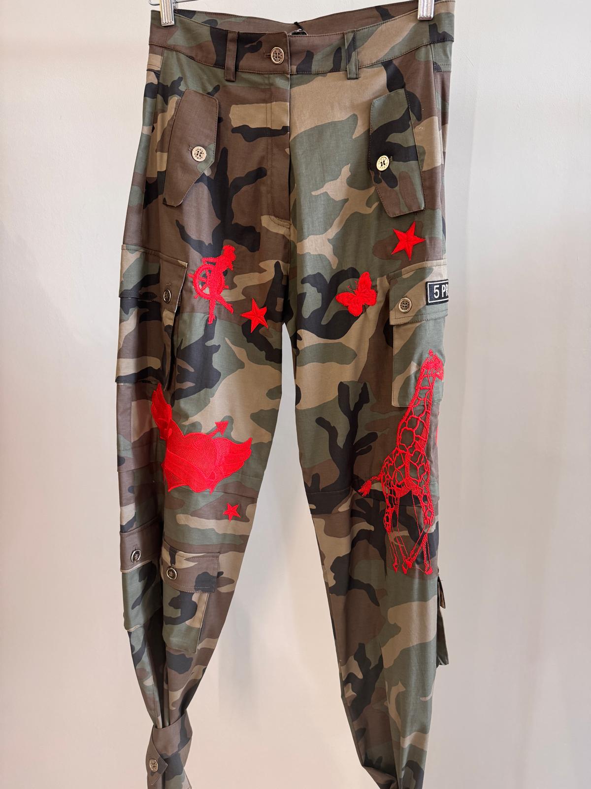 Cargo Pants Tattoo Red