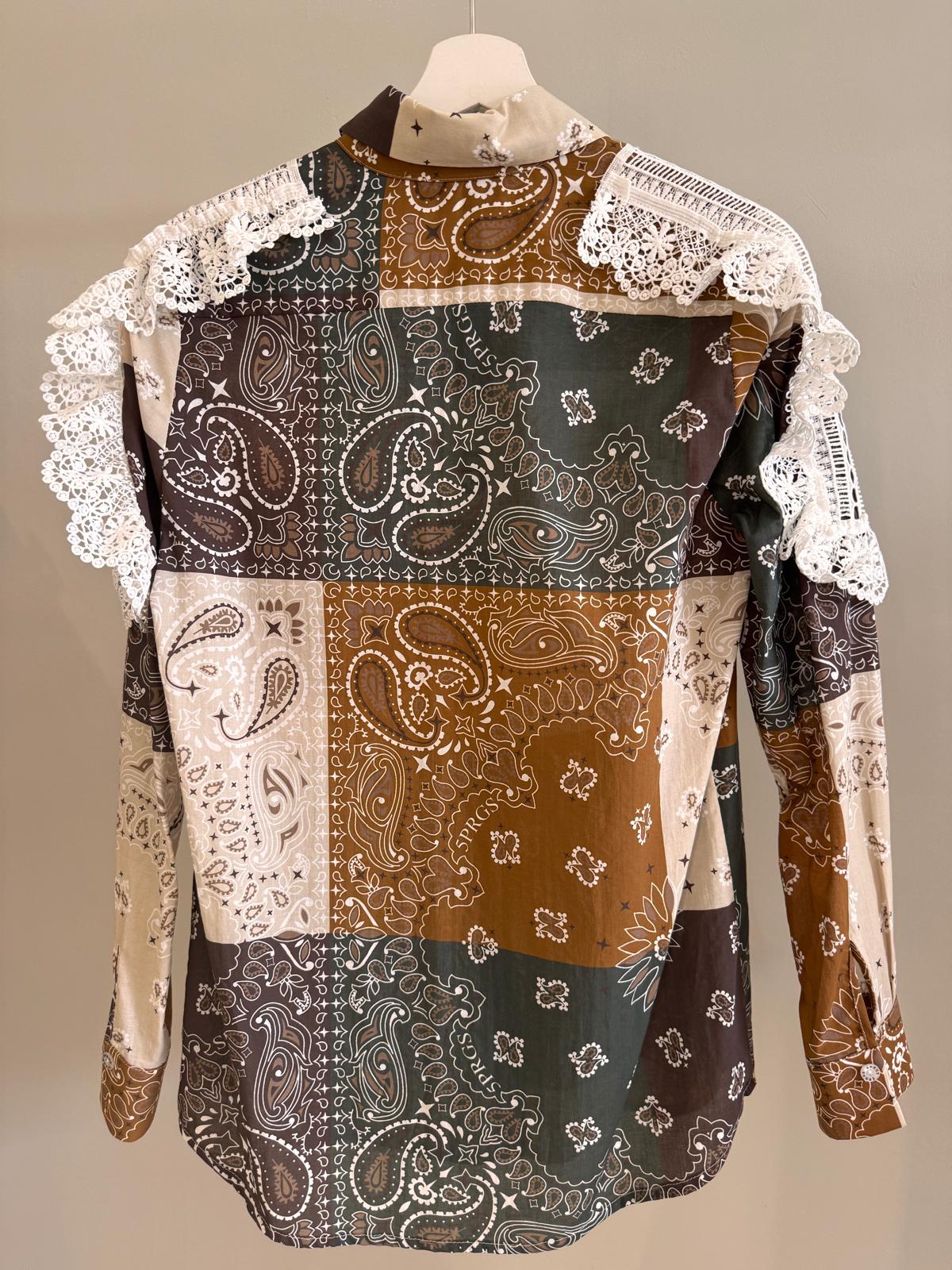Lace Shirt Bandana Military