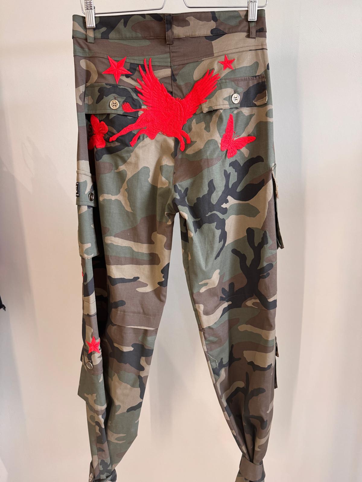 Cargo Pants Tattoo Red